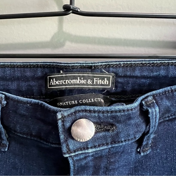 Abercrombie & Fitch Blue Flare Wide Leg Jeans - Picture 3 of 11